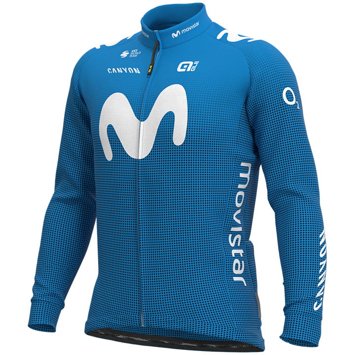 MOVISTAR TEAM 2021 Long Sleeve Jersey, for men, size S, Cycling jersey, Cycling clothing
