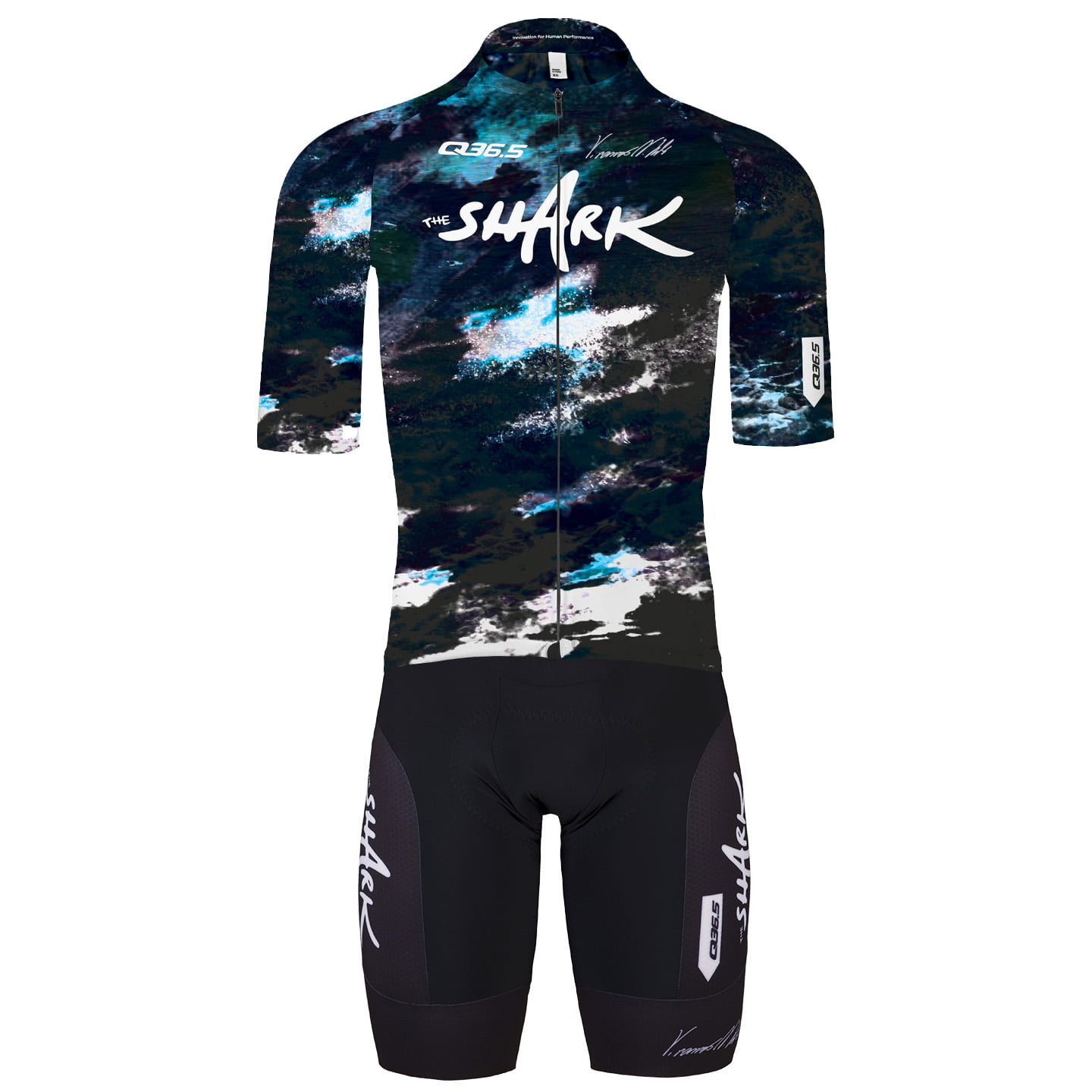 Nibali Shark R2 2025 Set (fietsshirt + fietsbroek) set (2 artikelen), voor
