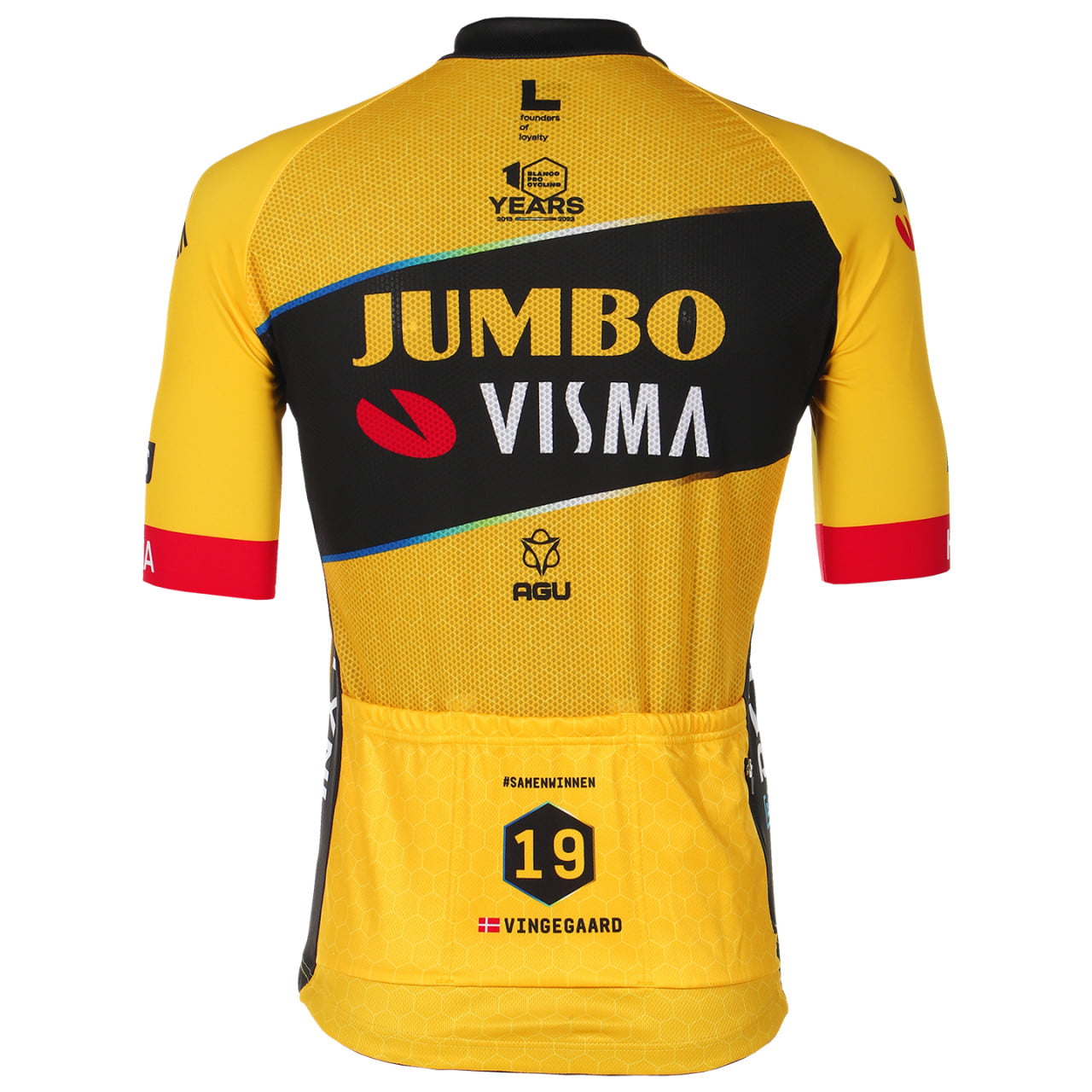 TEAM JUMBOVISMA Short Sleeve Jersey Jonas Vingegaard 2023 yellow