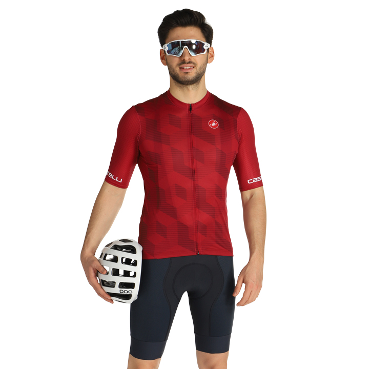 CASTELLI Competizione 2 Cubi Set (fietsshirt + fietsbroek) set (2 artikelen), vo